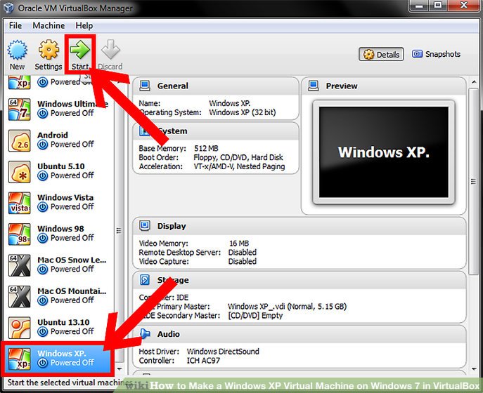 Windows xp virtual pc